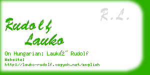 rudolf lauko business card